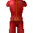 Red Organic Combat Suit